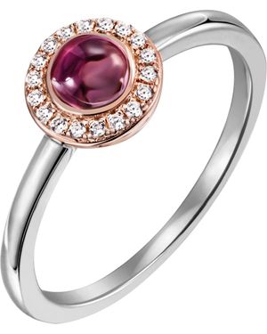 Firetti Fingerring Schmuck Geschenk Silber 925 Silberring, mit Turmalin, Zirkonia (synth) - Pink