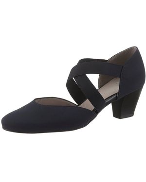 Ara Toulouse Spangenpumps, Abendschuh, Festtagsschuh, Trichterabsatzmit Elastischen Riemchen - Schwarz