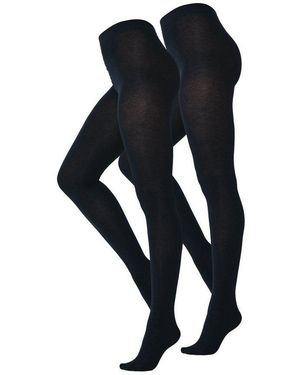 Next Strickstrumpfhose Strick-Strumpfhosen, 2Er Pack (2 St) - Schwarz