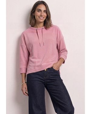 Street One 3/4-Arm-Shirt Aus Softem Materialmix - Pink