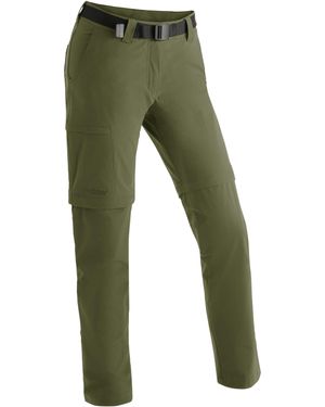 Maier Sports Funktionshose Inara zip Wanderhose, zipp-off Outdoor-Hose, 4 Taschen, Slim Fit - Grün