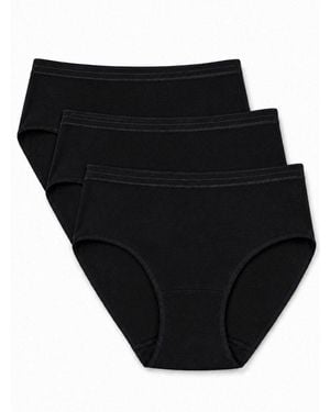 Ascot Jazz-Pants-Slip Aus Feinripp Qualität (3Er Pack) - Schwarz