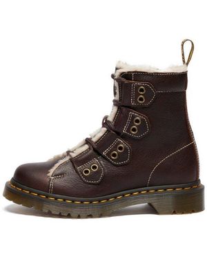 Dr. Martens 1460 Ltt Fl Grizzly Schnürboots - Braun