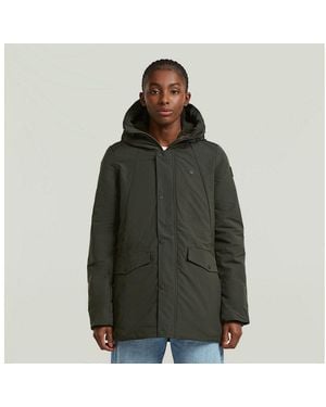 G-Star Parka Vodan 2.0 Short Jacket Mit Pattentaschen - Schwarz