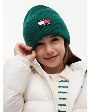 Tommy Hilfiger Beanie Heritage Flag Beanie Regular Fit Mit Markenlogo - Grün
