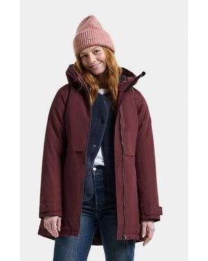 Didriksons Winterjacke Damen Winterparka Wasserdicht Tiril Mit Kapuze Mit Taschen - Lila