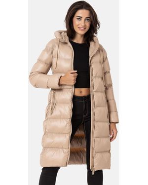 Cipo & Baxx Winterjacke Jacken im Eleganten Design, WM137 - Natur