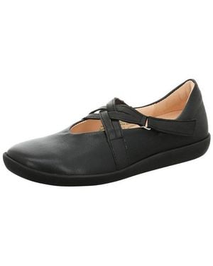 Think! Slipper Leder Slipper - Schwarz