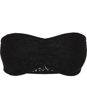 Urban Classics Sport-Bh Damen Ladies Laces Bandeau - Schwarz