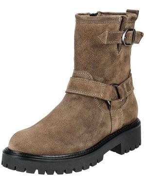 Marc O' Polo Stiefelette Veloursleder Cowboy Stiefelette - Braun