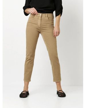 Toni 5-Pocket-Jeans be loved mit kleinen Metallschnallen am Saum - Schwarz