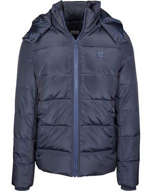 Urban Classics Allwetterjacke Hooded Puffer Jacket (1-St) - Blau