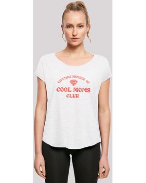 F4NT4STIC Shirt Mothers Day Cool Moms Club Premium Qualität - Weiß