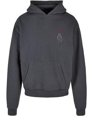 Merchcode Kapuzensweatshirt K Heart Ultra Heavy Hoody (1-tlg) - Grau