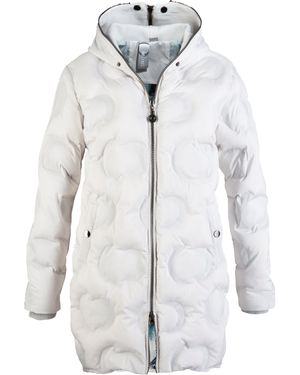 DEPROC Active Steppmantel GILMOUR MEGATE LONG WOMEN CS Modische Steppoptik - Weiß