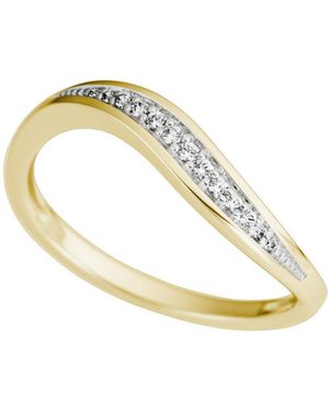 Firetti Fingerring Schmuck Geschenk 375 Damenring Goldring Fantasie, Mit Brillanten - Schwarz