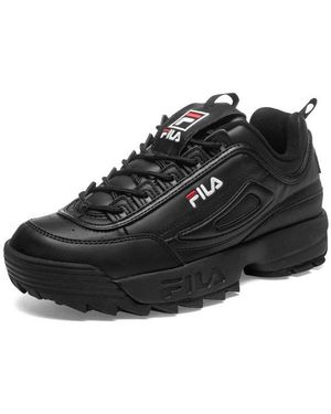 Fila Disruptor (Leder) Damen Sneaker - Schwarz
