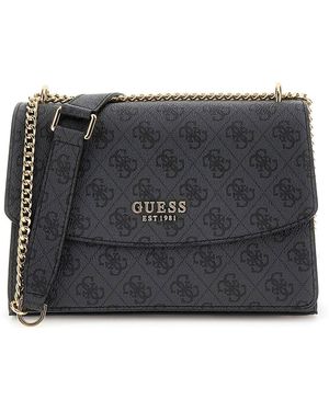 Guess Schultertasche Convertible Xbody Flap Bag - Schwarz