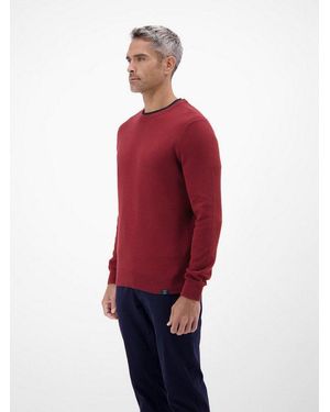 Lerros Strickpullover Mit Logo Stickerei - Rot