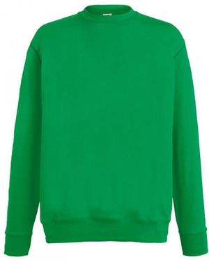 Fruit Of The Loom Sweatshirt New Lightweight Set-In Sweat / Belcoro® Garn - Grün