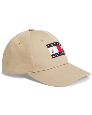 Tommy Hilfiger Baseball Cap Peanuts Flag Logo Cap Regular Fit Mit Größenverstellbarem Verschluss - Weiß