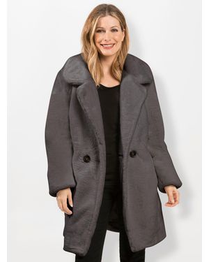 WITT Allwetterjacke Fellimitatjacke - Grau