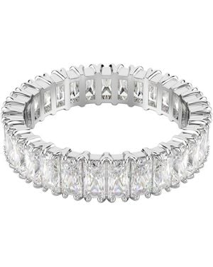 Swarovski Fingerring Schmuck Geschenk Matrix Ring, Mit Zirkonia (Synth) - Mettallic