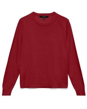 Vero Moda Strickpullover Vmsilje Ls O-Neck Pullover Noos - Rot