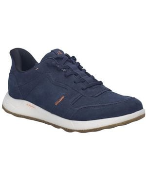 Josef Seibel Clint 03 Slip-On Sneaker Slipper, Komfortschuh Mit Elastischen Schnürsenkeln, G-Weite - Blau
