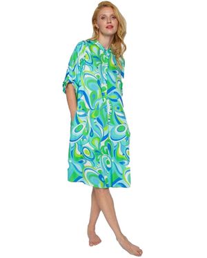 Emily Van Den Bergh Kleid mit 3/4-Arm - Grün