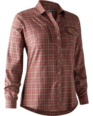 Deerhunter Langarmbluse Bluse Lady Ava - Braun
