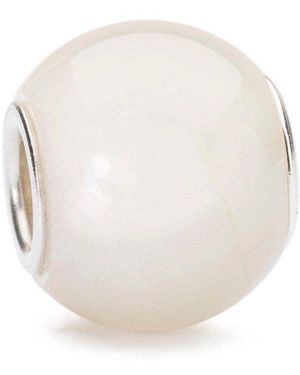 Trollbeads Bead Runder Weißer Mondstein, TSTBE-00017