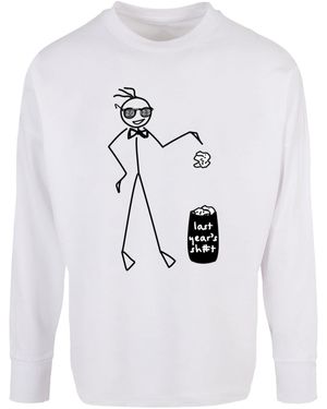 Merchcode Last Year Oversized Longsleeve (1-tlg) - Weiß