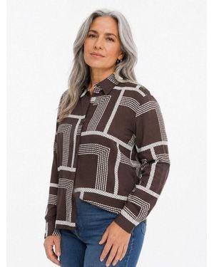 ONLY Klassische Bluse - Grau