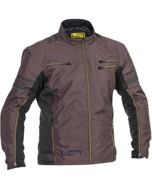 Lindstrands Motorradjacke Textile Jacket Lysvik Brown - Grau