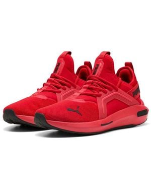 PUMA Softride Enzo 5 Laufschuh Mit Schnürung, Gummilaufsohle Mit Leichtem Profil, Aus Textil - Rot