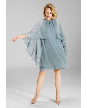 Swing Cocktailkleid Lockere Passform - Blau