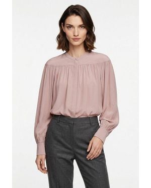BOSS Langarmbluse Bethena Premium Damenmode Mit Verdeckter Knopfleiste, Relaxed Fit - Mehrfarbig