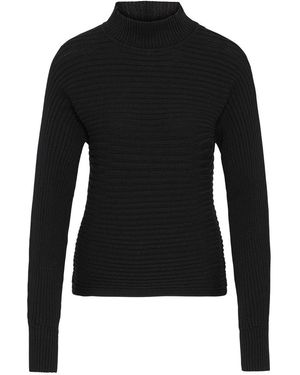 WUNDERWERK Strickpullover Turtleknit small crossrib - Schwarz