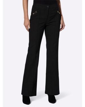 heine Jerseyhose Bengalinhose Innenbeinlänge ca. 79 cm - Schwarz