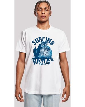 F4NT4STIC Shirt Hawaii Surf Beach Summer Premium Qualität - Weiß