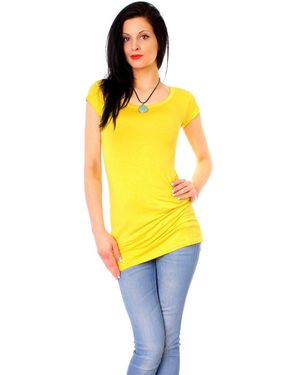 Muse Kurzarm Longshirt 1002 - Gelb
