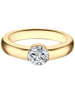 Trilani Fingerring Gelbgold - Weiß