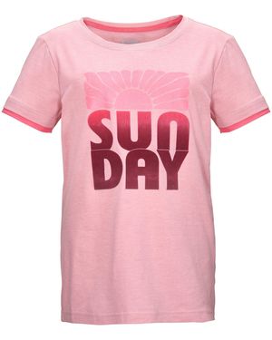 Killtec KOS 133 GRLS TSHRT Farbenfrohes Mädchen-T-Shirt mit "Sunday"-Print - Pink