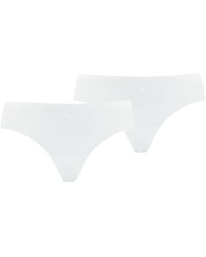 PUMA String Seamless String (2Er Pack) Nahtlose Kanten, Mittig Platziertes Cat-Logo - Schwarz