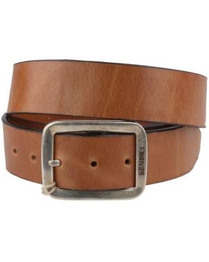 Sendra Ledergürtel 1013-Frisko Teak Herren Ledergürtel Schlicht - Braun