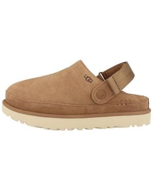 UGG Goldenstar Damen Clog Sandalen, Hausschuhe, Pantoletten, Badeschuhe, Gartenschuhe - Braun
