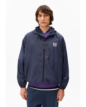 ARMEDANGELS WINDBREAKER Jacke Aus TM Lyocell Relaxed Fit - Blau