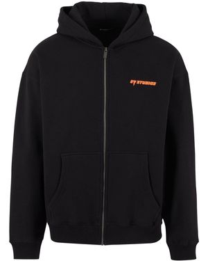 2Y Studios Sweatjacke Last For Life Oversize Zip-Hoodie (1-tlg) - Schwarz