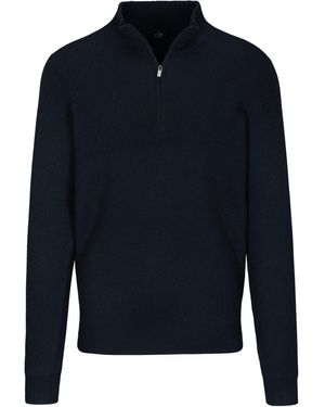 COMMANDER Wollpullover - Blau